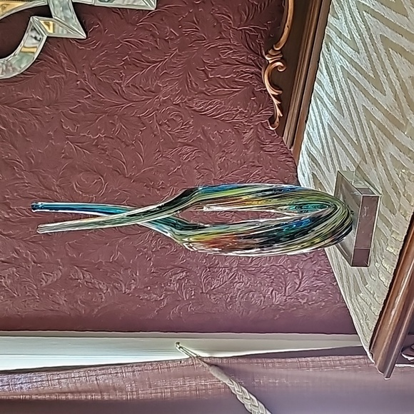 MCM multi colored Murano style glass sculpture - Picture 2 of 10